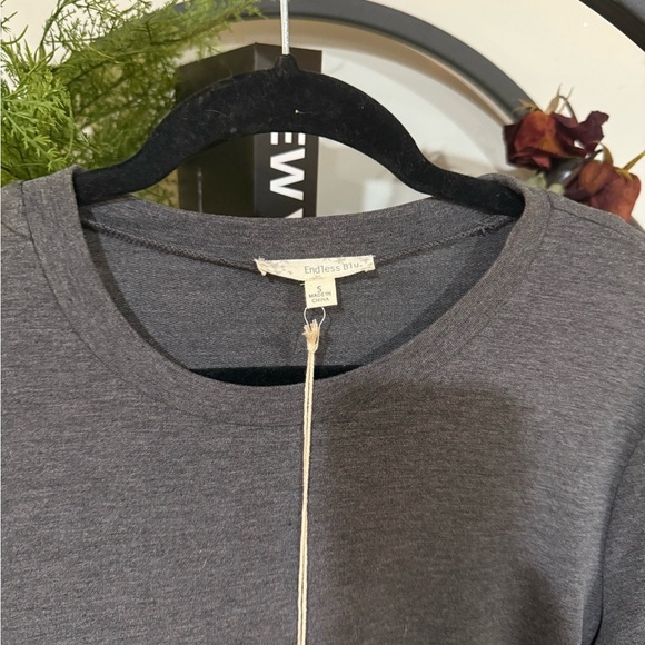endless blu Gray Relaxed Short Sleeve T-Shirt dress size small - Picture 4 of 7